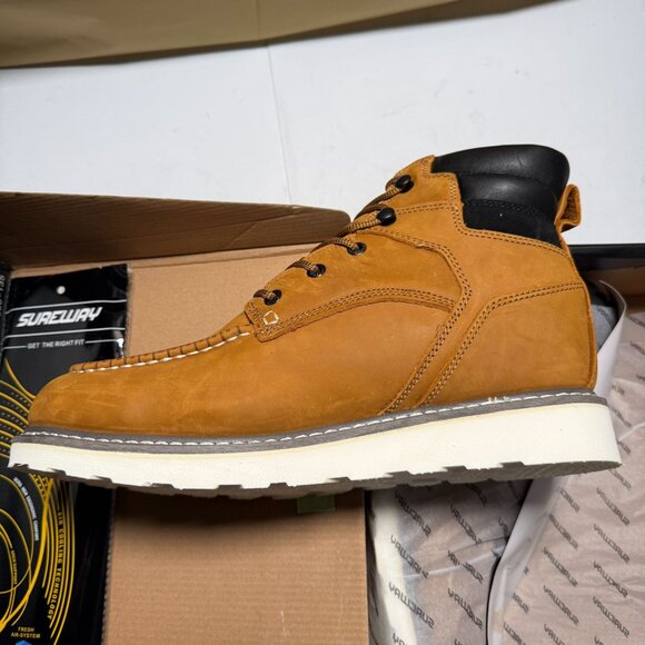 SUREWAY 6" Men's Heavy Duty Leather Soft Toe Work Boots Size 14 NEW - Picture 3 of 8